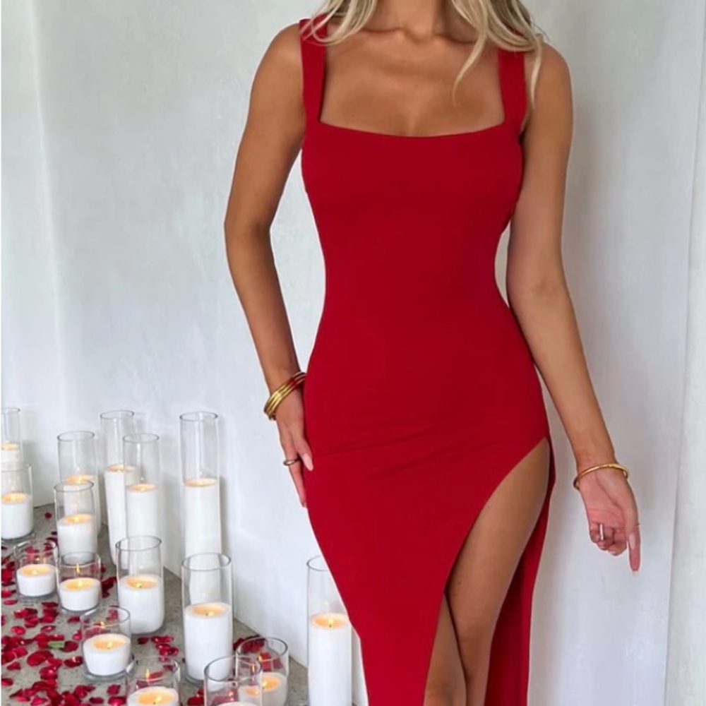 BabyBoo red maxi dress. Brand New.  Never worn.